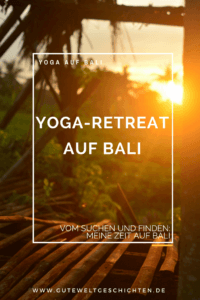 Yoga-Retreats auf Bali gibt es an jeder Ecke. Die Nachfrage ist rießig und die verlangten Preise auch. Letztendlich habe ich ein Retreat in einem schönen Dorf ab vom Tourismus und ab von den Tourismuspreisen gefunden. Meine Zeit im Retreat war mein Highlight meines ganzen Baliaufenthaltes.